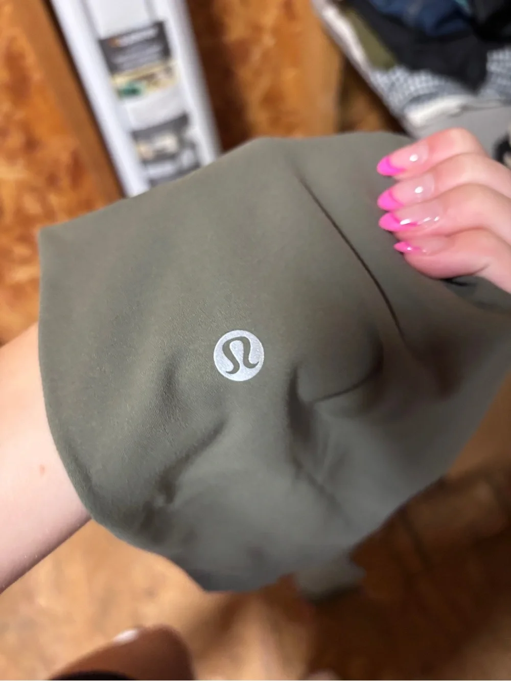 Lululemon High-Waist Olive Green Align Active Leggings - Picture 2 of 7